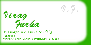 virag furka business card